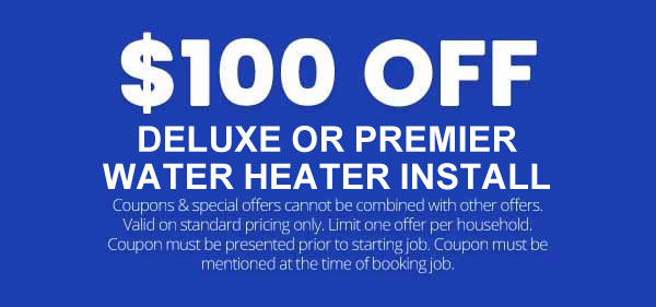 Deluxe or Premium Water Heater Installation