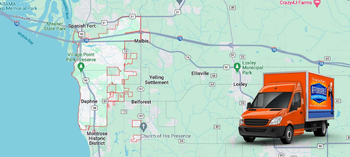 Service Areas - AFFORDABLE PLUMBING, HEATING & AIR